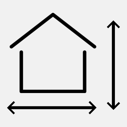 Ícone representando a regularização de imóvel por meio de retificação de área em cartório.